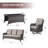 Avimael Wicker - Person Patio Conversation Set with Cushions-473040127-473040124