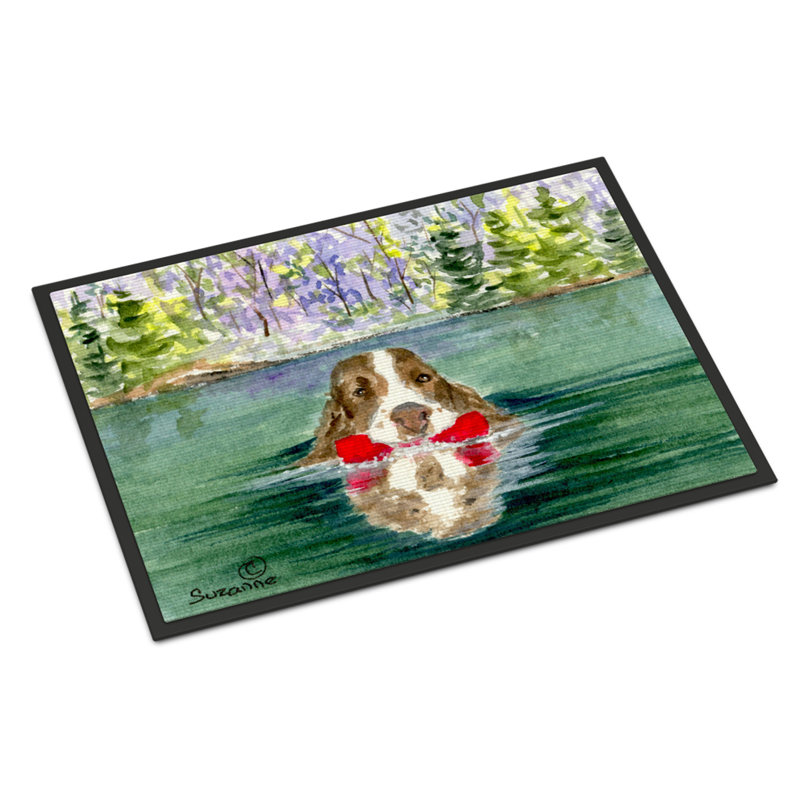 Paillasson anti-dérapant pour l’épagneul Springer swepson, Rectangle 2 pi x 3 pi