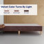 Cadre de lit / sommier en bois de qualité supérieure en velours de 15 po Weyand, durable, élégant et multicolore-88868395-88868407