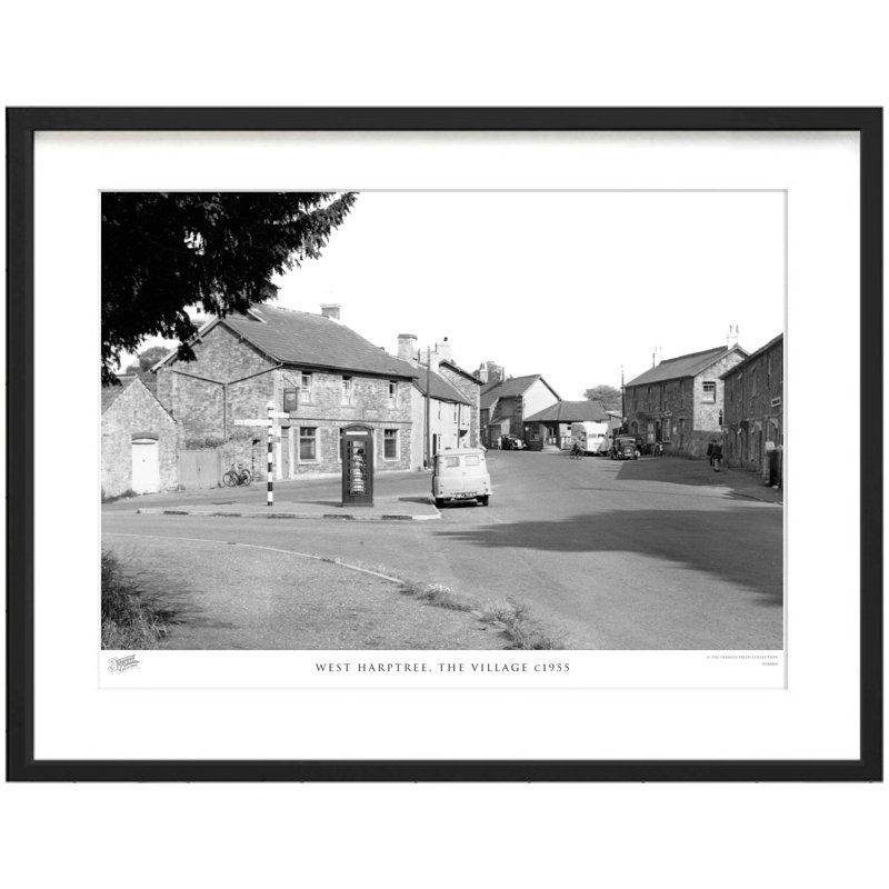 West Harptree, The Village C1955 - Single Picture Frame Print, 28cm H X 36cm W x 2cm D