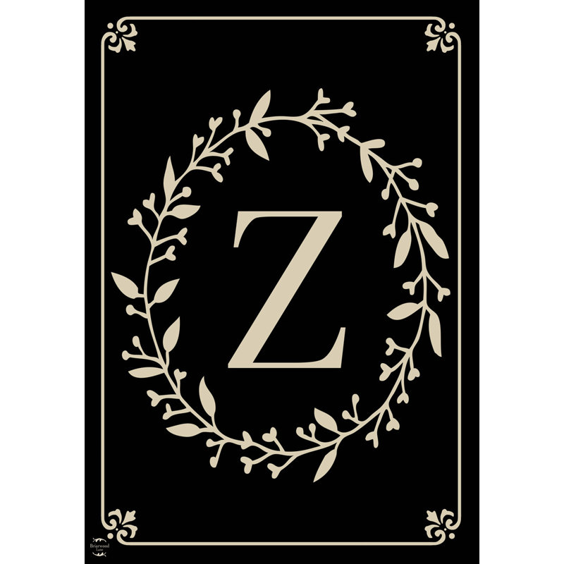  Classic Monogram Letter Z Garden Flag