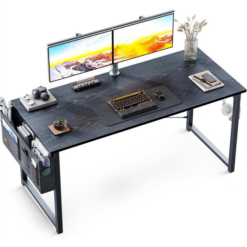 Bureau d'écriture Charvez, H 29,02 po x l 47,99 po x P 19,69 po, Noir