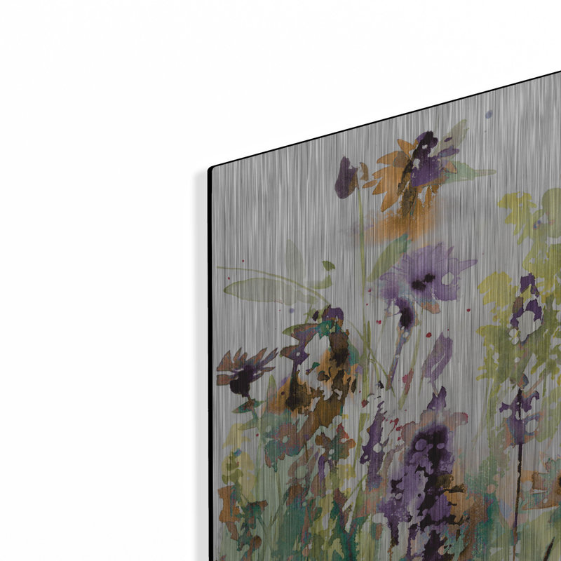 «Autumn Meadow Flowers» par Katrina Pete, art mural en métal, H 16 po x l 24 po