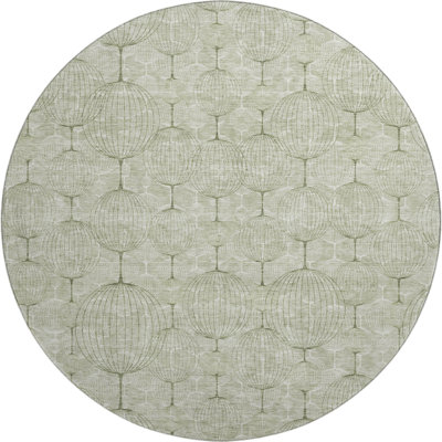 Premium Machine Washable Prisco Aloe Rug