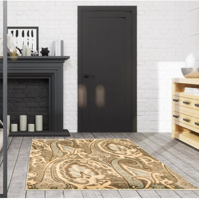 Tapis carré en laine noué à la main gris foncé de style nouvel âge Lahore Finest 4 pi One-of-a-Kind Deette