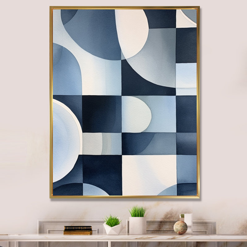 Essence Of Simplicity III, Cadre flottant doré, H 44 po x l 34 po x P 1,5 po
