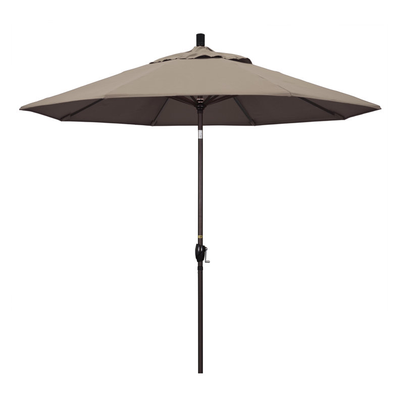 Parasol 9" Market, Bronze, Taupe Sunbrella®