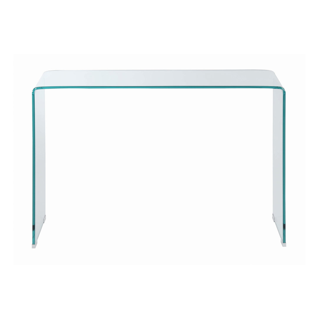 Haslemere 44'' Glass Console Table Ivy Bronx