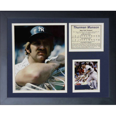 Souvenirs encadrée thurman munson