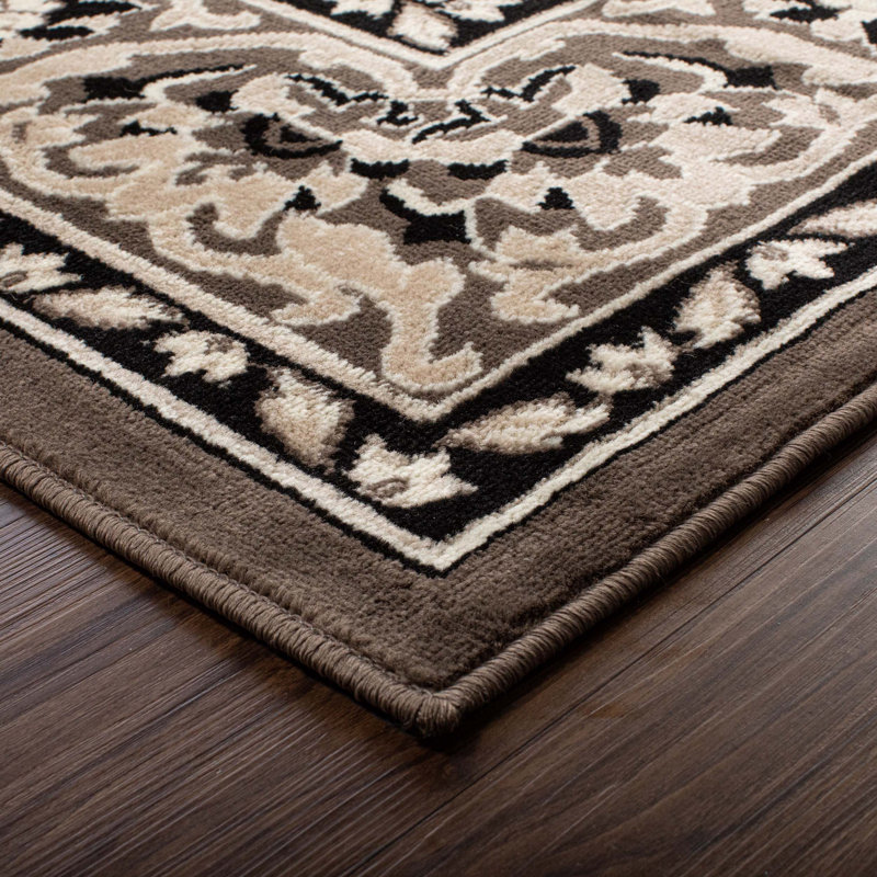 Tapis performance brun Glendale, Tapis de couloir 2 pi 7 po x 8 pi