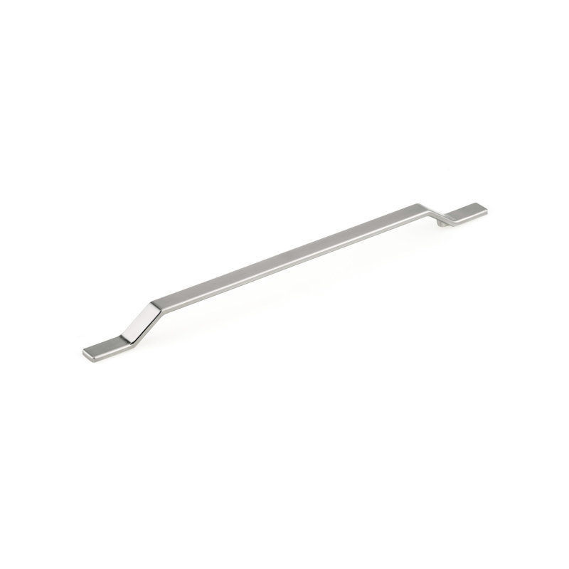 Poignée barre 5 1/32 po en métal, Nickel brossé, 5 1/32"