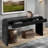 Farmhouse Avey Console Table With Two Hidden Handle Drawers And Curved Edge-841026535