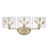 Wykeria 3-Light Vanity Light with Hammered Water Glass-1332508621