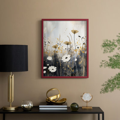 FLORAL Series CD  -Premium Framed Print -Ready to Hang - No Nails Required