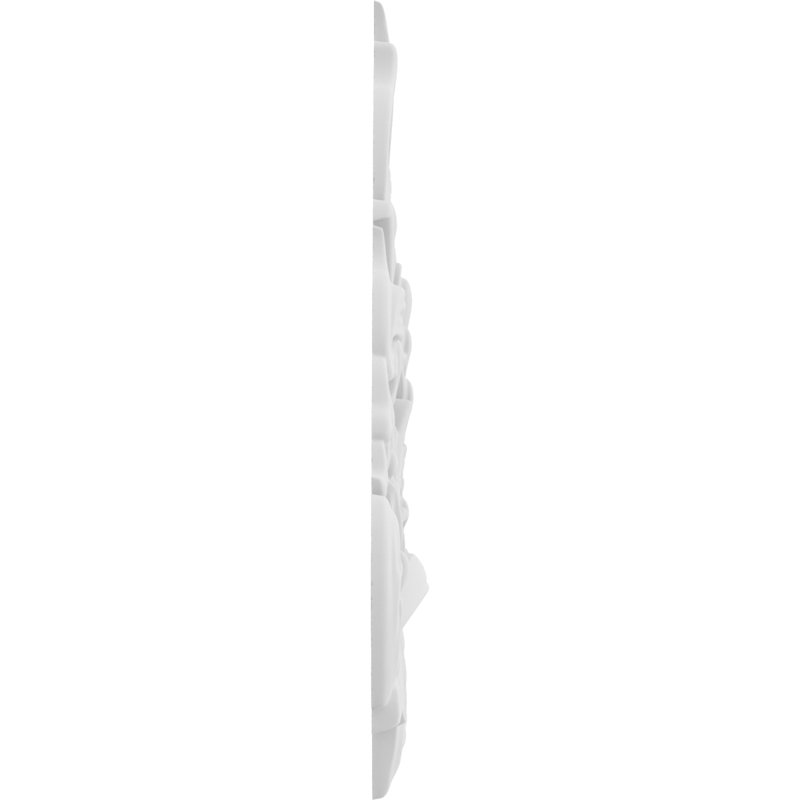 Rosette Delphos, H 9 po x l 6,75 po x P 0,63 po