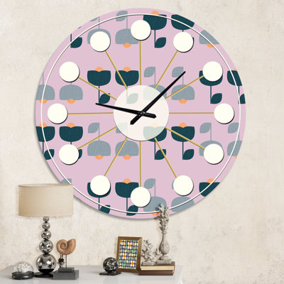 Horloge murale rétro Mid-Century