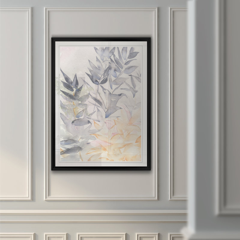 « whispering boughs i », reproduction d’art sur toile, H 18,5 po x l 24,5 po x P 1,5 po, Cadre noir