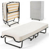 Oscar Metal Folding Bed With Memory Foam Mattress And Dust-Proof Bag