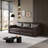 3-in-1 Convertible Sofa Bed with Nailhead Trim and Rolled Arms-806966490