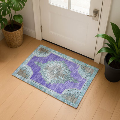 Premium Machine Washable Lubbers AMF1731 Global Rug
