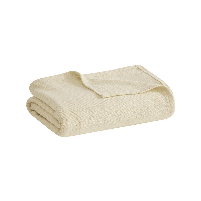 Couverture en coton Gracie Mills Brock Classic, Double/grand, Gris