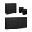 4-Piece Bedroom Set, Black-1865491027