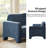Werts Modern 84" Curved Chenille Sofa-1013673958