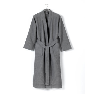 Boen Terry Cloth Gender Neutral Mid-Calf Bathrobe with Pockets