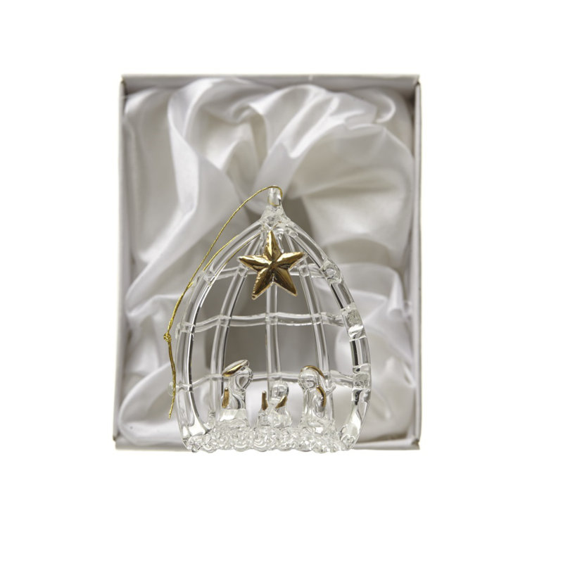 7cm Glass Hanging Figurine Ornament