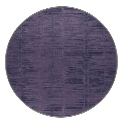 Machine Washable Abstract Purple Area Rug