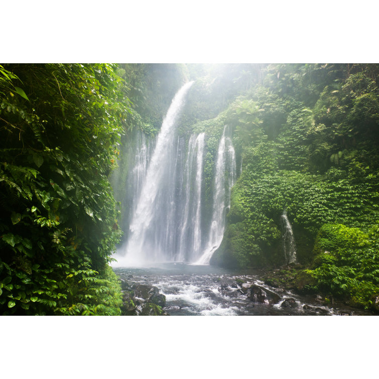 Tiu Kelep Waterfall by Jiduha - Wrapped Canvas Print