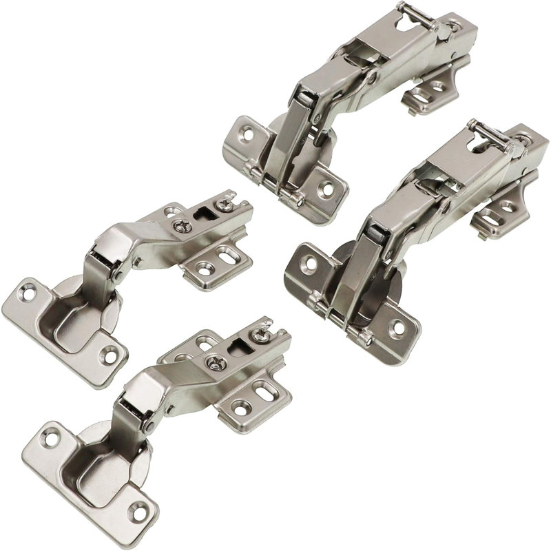 Lasy Susan - Ensemble de charnières de porte d'angle pour armoire à charnières (ensemble de 165 degrés 1 paire + ensemble de 135 degrés 1 paire)