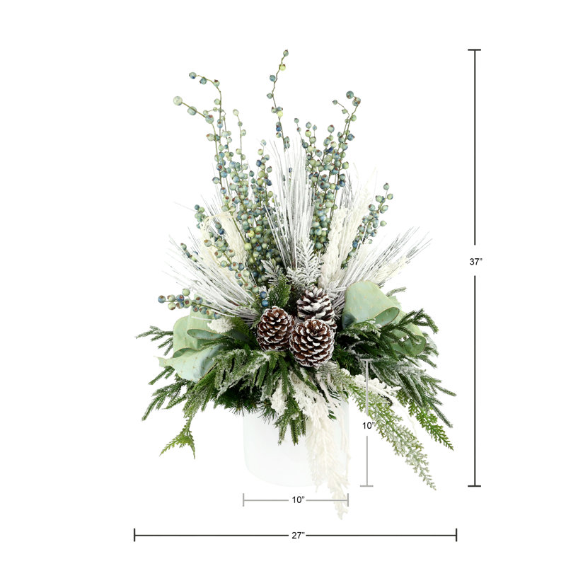 Evergreen Arrangement in Pot