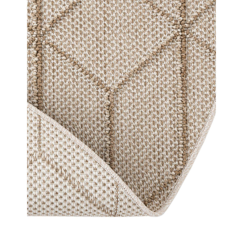 Tapis d'extérieur à treillis, Rond 7 pi 10 po