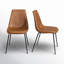 Chaise d'appoint rembourrée en similicuir Saairah-1989481884