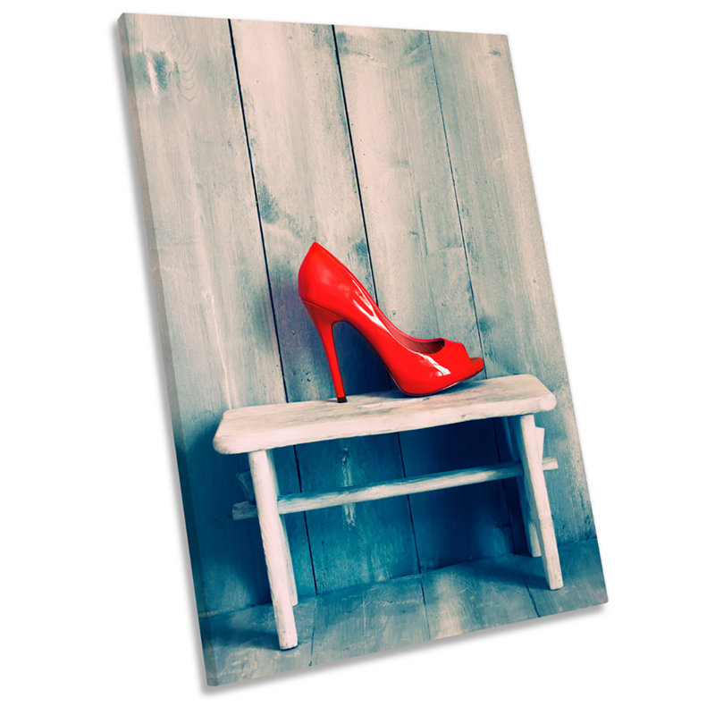 Red High Heel Shoe Fashion Picture - Wrapped Canvas Print, 76.2cm H x 50.8cm W