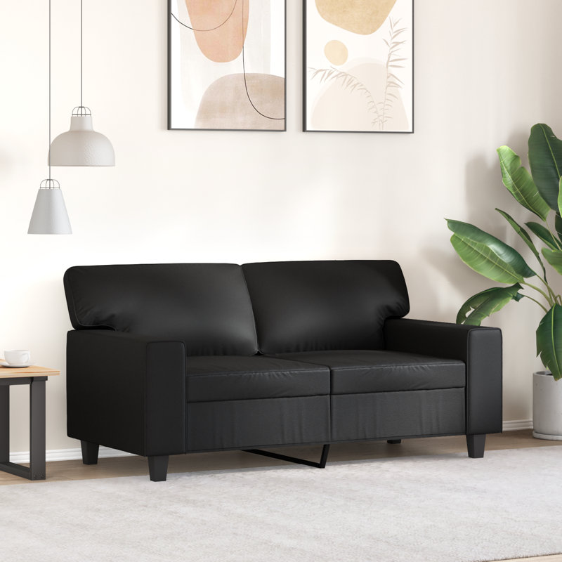 78'' Faux Leather Sofa, 31.5" H x 60.6" W x 30.3" D