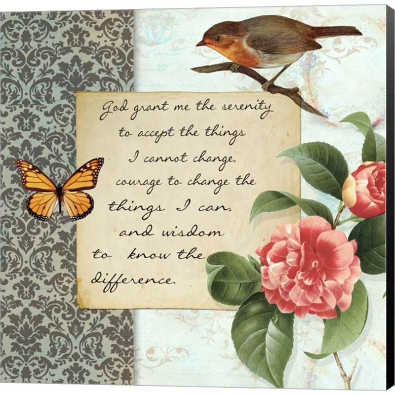 «Vintage Serenity Prayer» par Taylor Greene, reproduction sur toile tendue