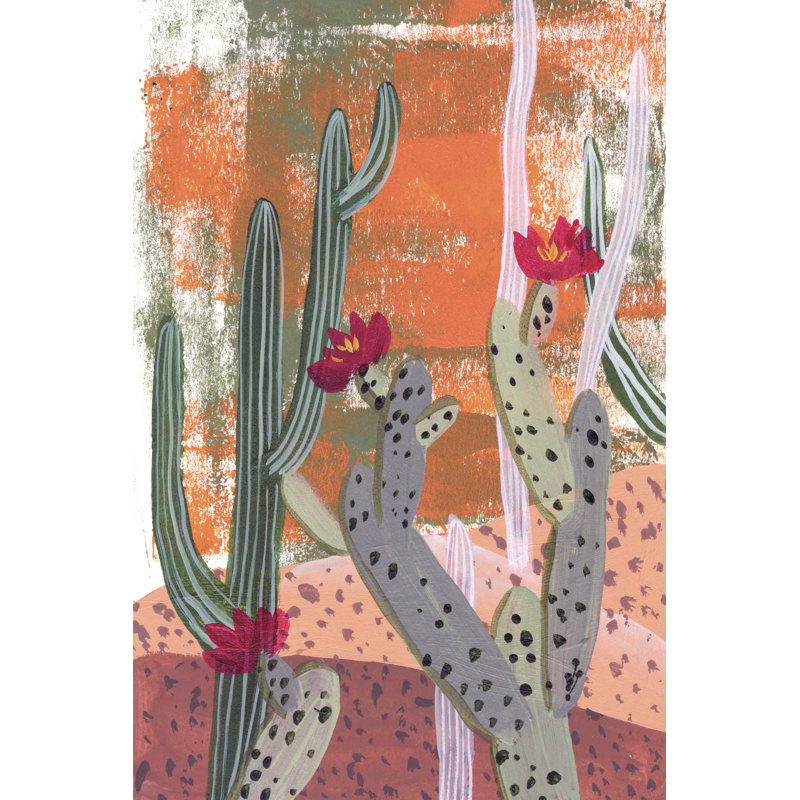 " Desert Flowers I ", 36" H x 24" W x 1.25" D