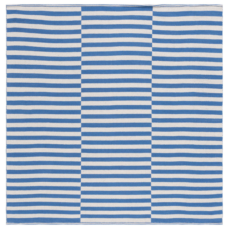 Haqeem Hand Woven Cotton Geometric Rug