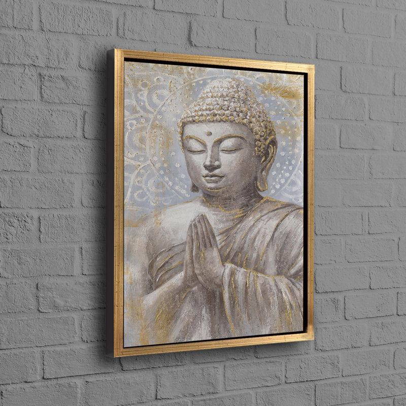 Print on Canvas, Framed Print without Mat, Gold, 30 cm H x 20 cm W