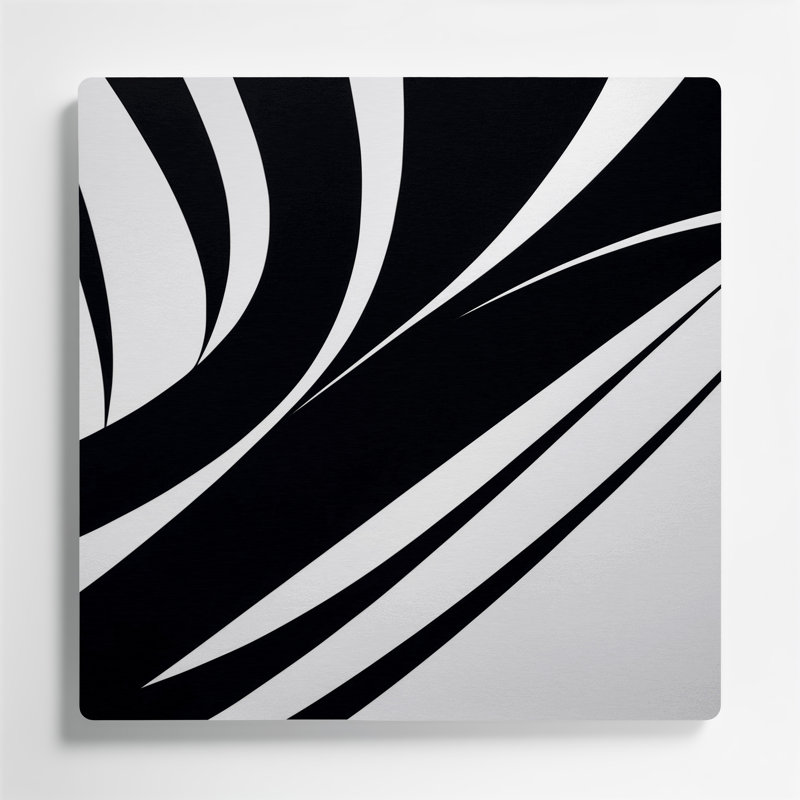 Minimalisme 80, art mural gris en métal, H 32 po x l 32 po