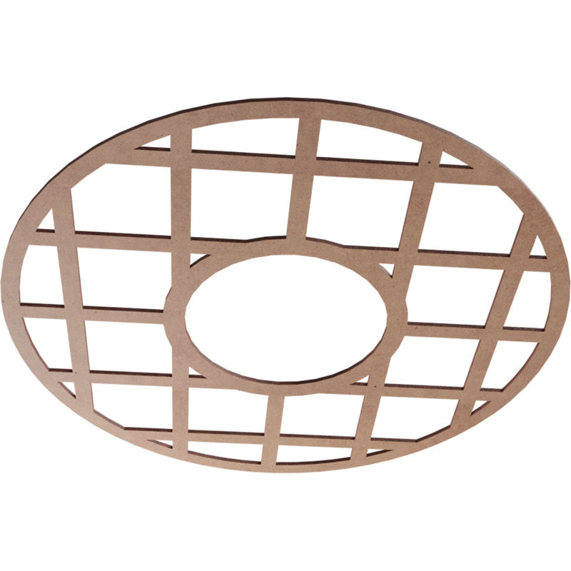 O'Neal Fretwork Pierced Ceiling Medallion, Wood (Paint Grade), 32" H x 32" W x 0.38" D
