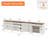 TV Stand For Tvs Up To 105 Inch, Wood TV Console Table For 65-100 Inch TV, Entertainment Center With Door & Drawer, Kitchen Sideboard Buffet Cabinet For Dining Room-1062916403