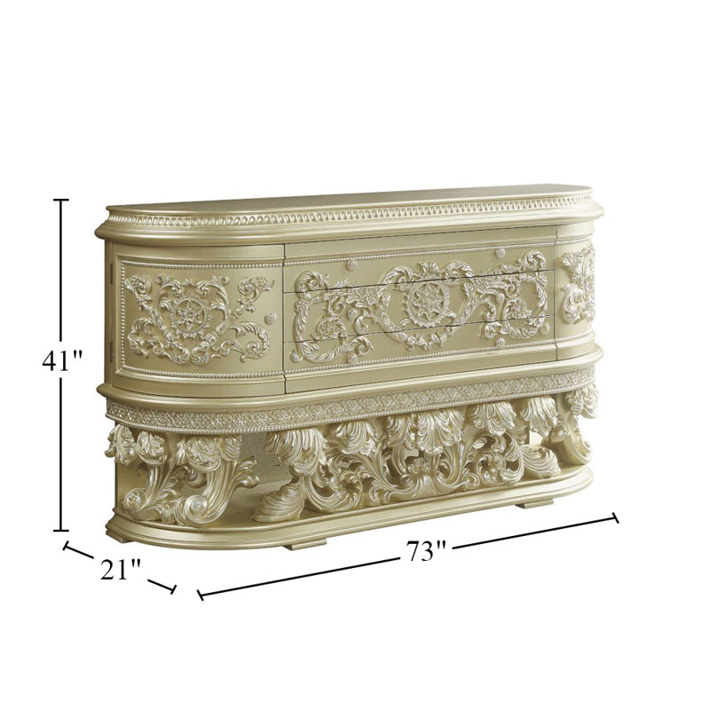 Commode combinée 3 tiroirs l 73 po