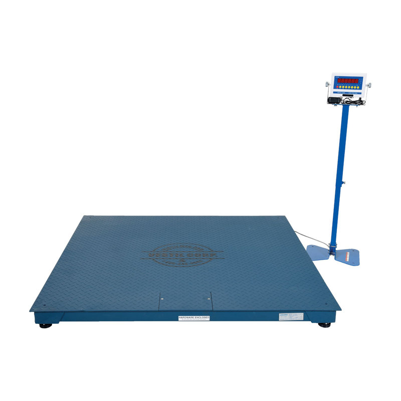 Pèse-personne numérique, H 4,5 po x l 60 po x P 60 po, Bleu