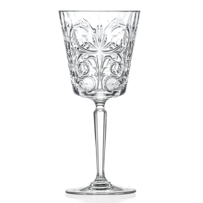 À piede en cristal 11 oz Rosado