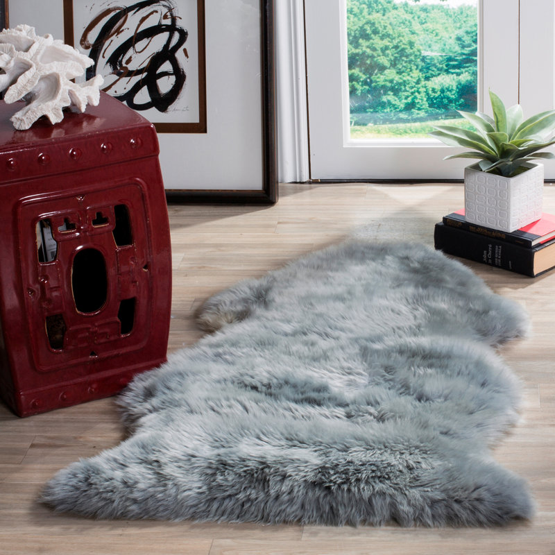 Tapis bleu acier Tateos, Rectangle 2 pi x 3 pi