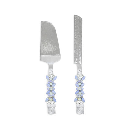 Derisha 2 Piece Stainless Steel Cake Serving Set