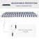 META 350cm W x 250cm D Fabric Cover Retractable Patio Awning